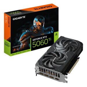 4719331356637 | P/N: GV-N506TEAGLEMAX OC-8GD | Cod. Artículo: DSP0000036840 Tarjeta grafica gigabyte rtx 5060ti eagle max oc 8gb gddr7 -  3x dp -  1x hdmi