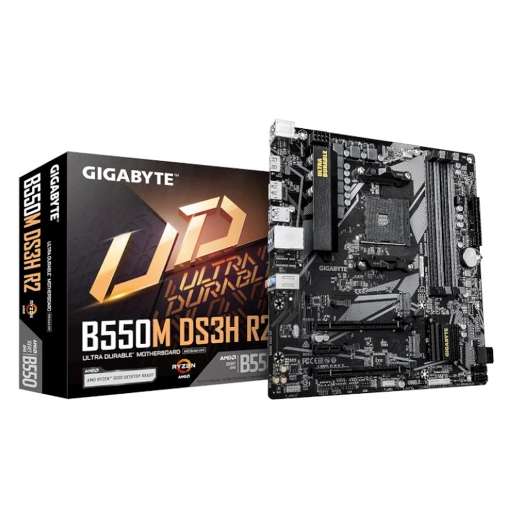 4719331870454 | P/N: B550M DS3H R2 | Cod. Artículo: DSP0000036835 Placa base gigabyte b550m ds3h r2 am4 matx 4xddr4
