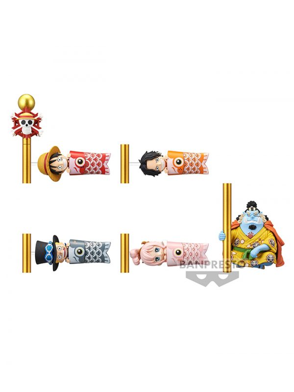 Figura banpresto one piece world collectable figure - carp streamer - 6cm 1 unidad aleatoria - Imagen 2