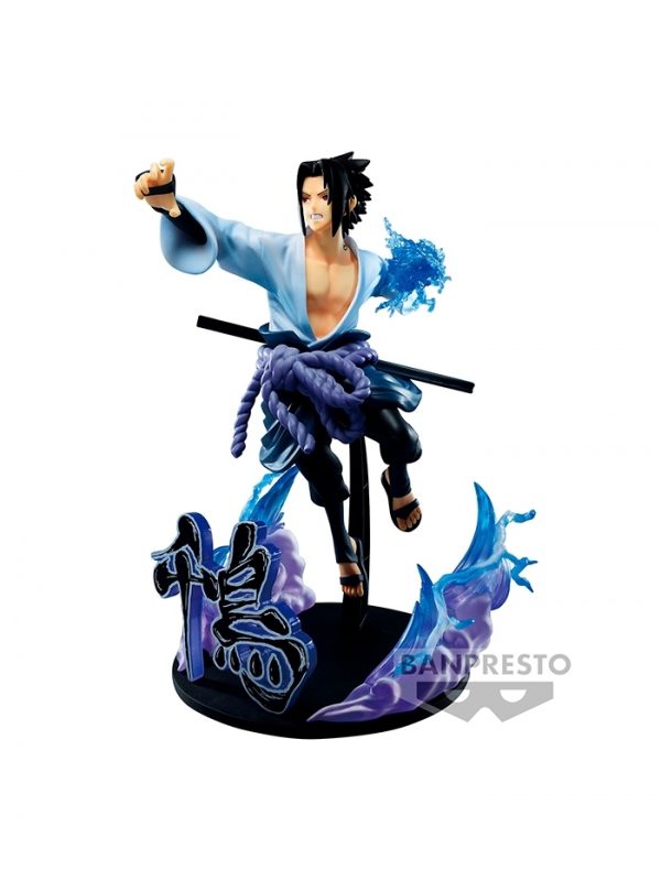 Figura banpresto naruto shippuden vibration stars sasuke uchiha special version 20cm - Imagen 2