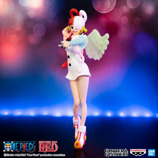 Figura banpresto one piece film red glitter & glamours uta 22cm - Imagen 4