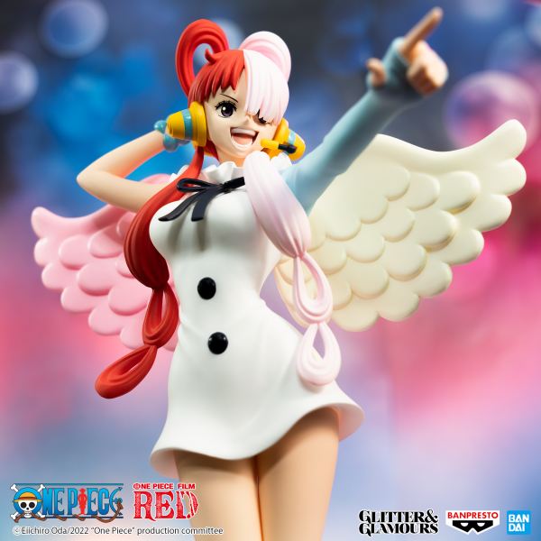 Figura banpresto one piece film red glitter & glamours uta 22cm - Imagen 5