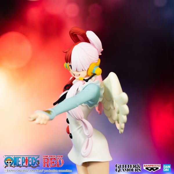 Figura banpresto one piece film red glitter & glamours uta 22cm - Imagen 6