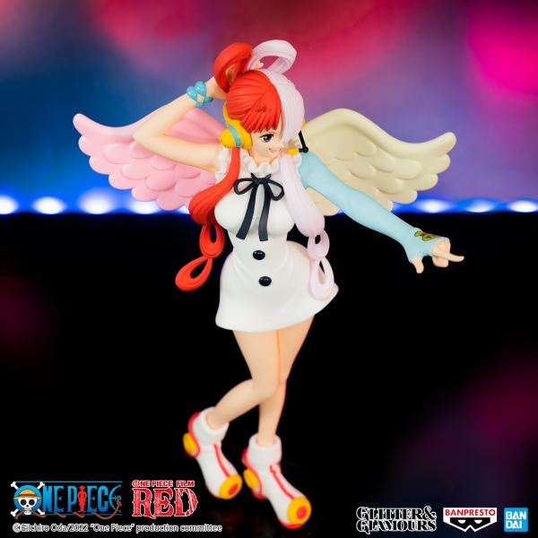 Figura banpresto one piece film red glitter & glamours uta 22cm - Imagen 7