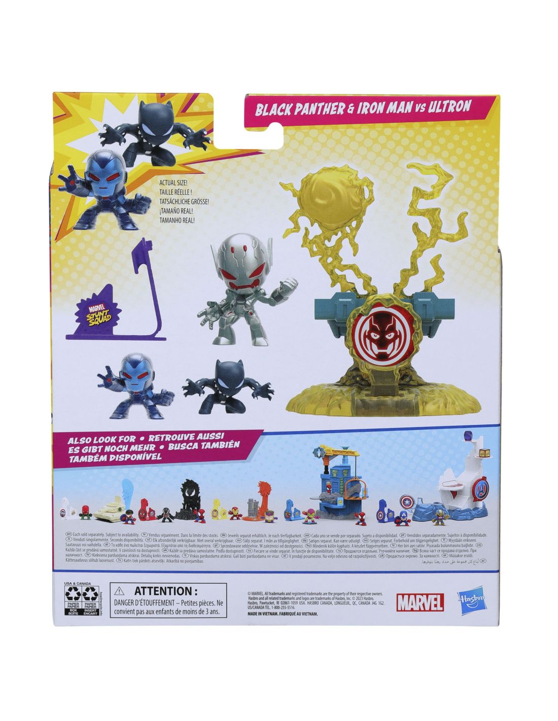 Set de juego marvel stunt squad villain knockdown - Imagen 3