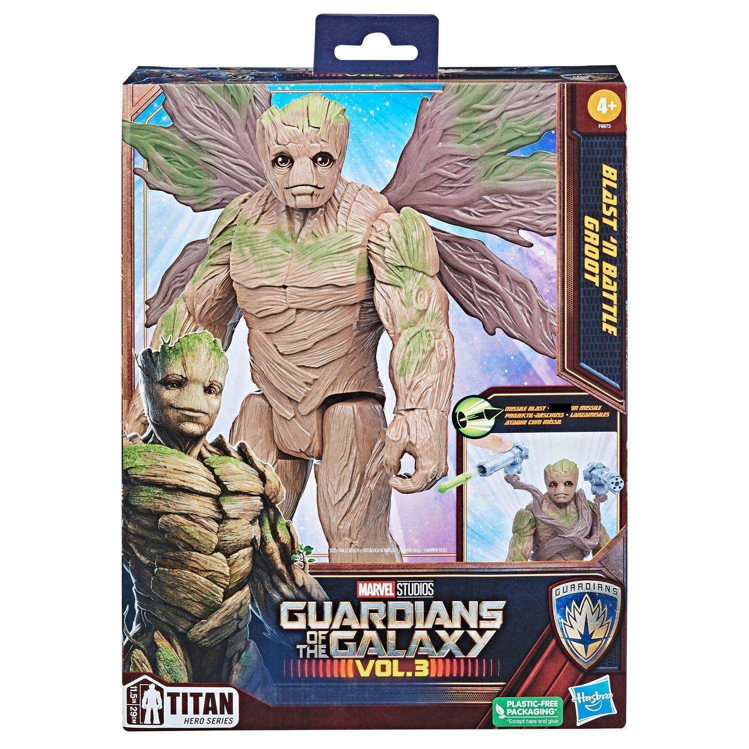 Figura hasbro marvel blast n' battle guardianes de la galaxia groot - Imagen 4