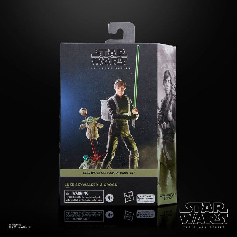 Figura hasbro star wars the black series luke skywalker & grogu - Imagen 4
