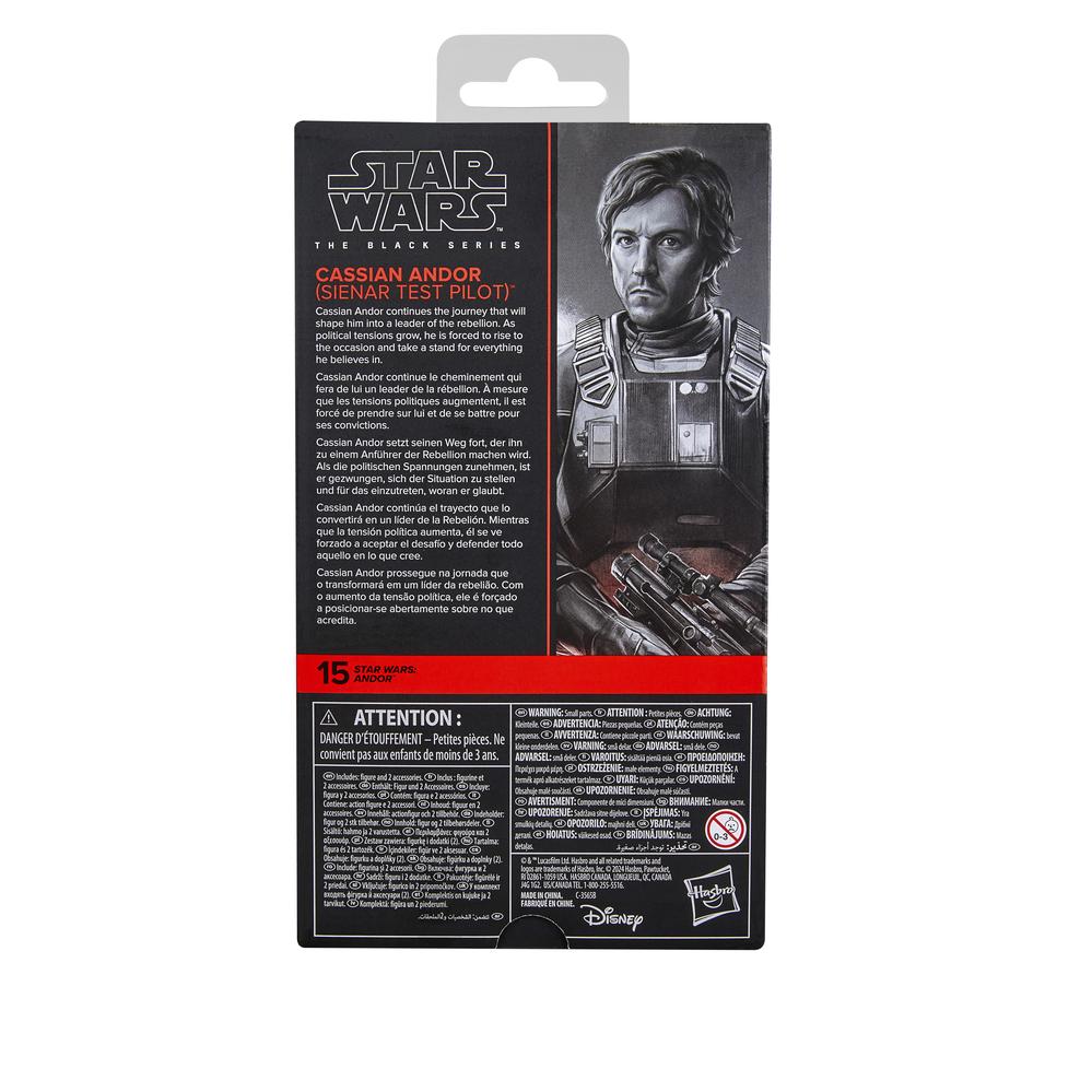 Figura hasbro star wars the black series cassian andor (sienar test pilot) - Imagen 2
