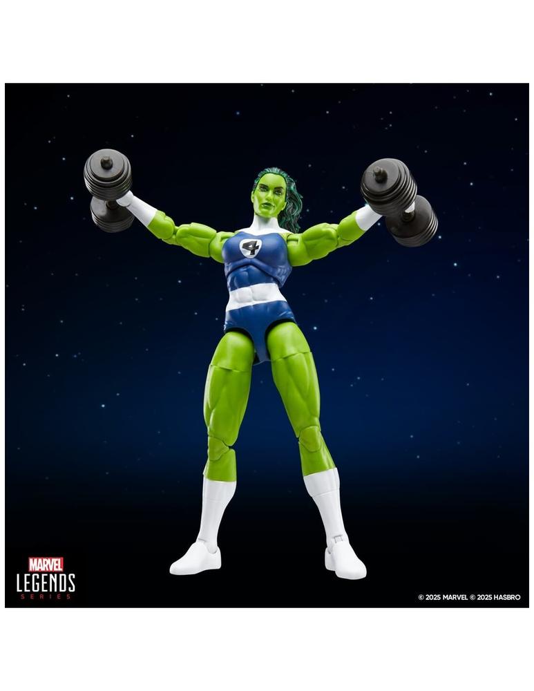 Figura hasbro marvel legends series retro fantastic four she hulk - Imagen 7