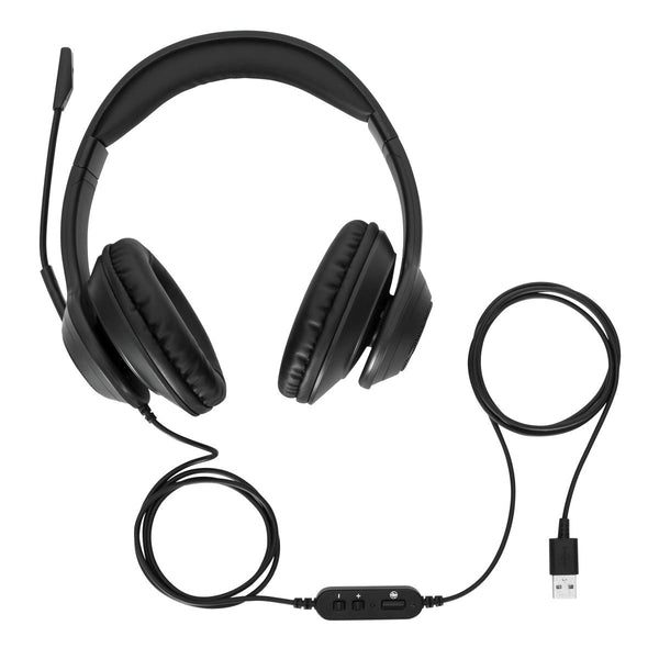Auriculares stereo targus alambrico negro usb - Imagen 2