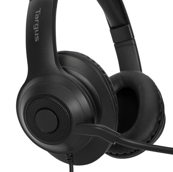 Auriculares stereo targus alambrico negro usb - Imagen 3