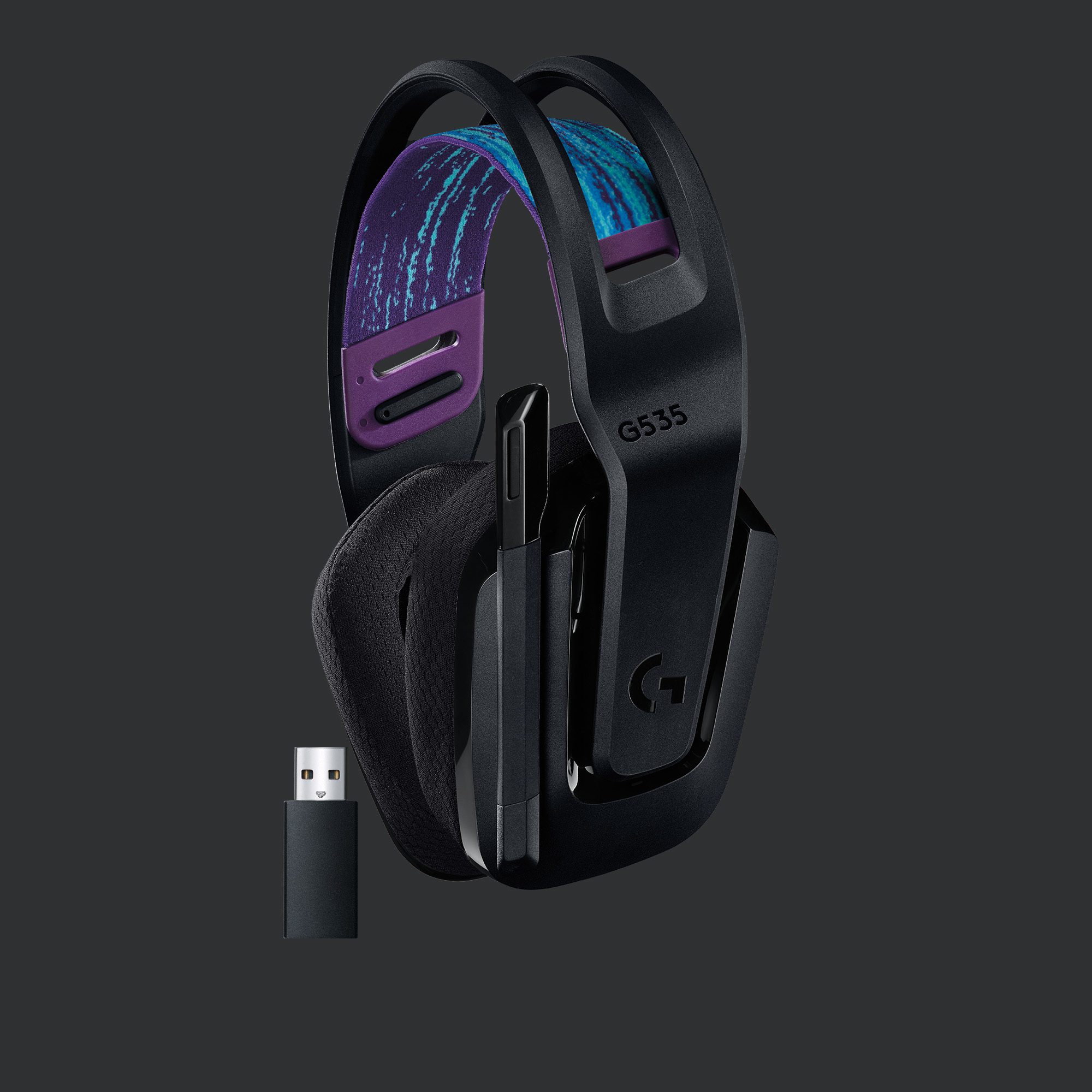 Auriculares con microfono logitech g g535 gaming wireless inalambrico negro - Imagen 5