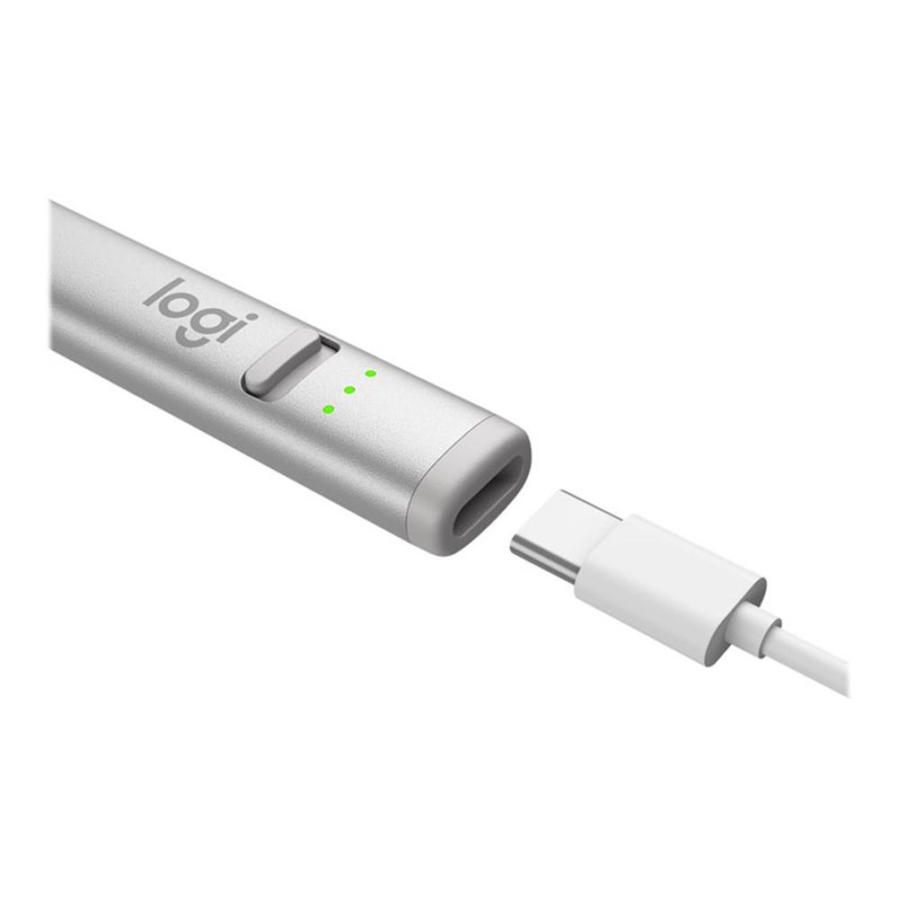 Lapiz digital logitech crayon silver usb - c para ipad - con tecnología apple pencil - Imagen 4