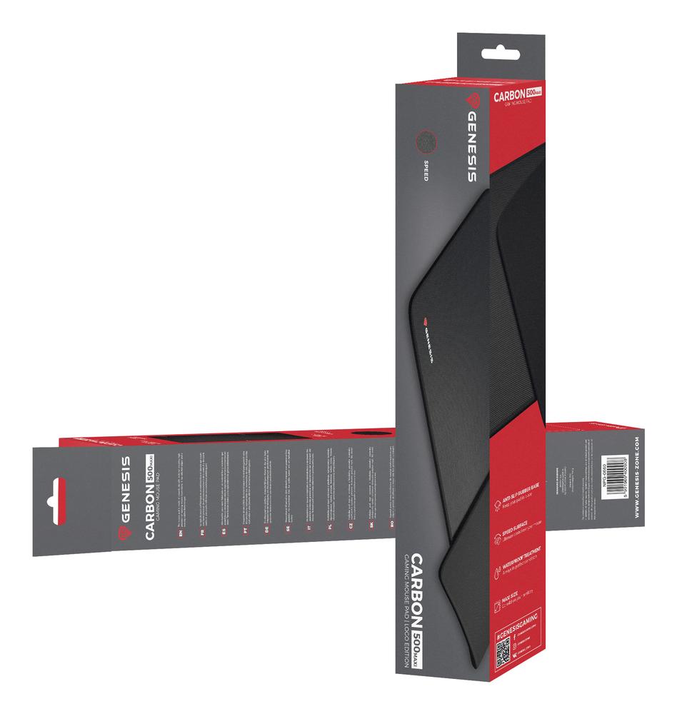 Alfombrilla gaming genesis carbon 500 maxi 900x450mm logo - Imagen 7