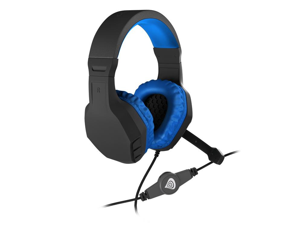 Auriculares gaming genesis argon 200 mini jack negro - azul - Imagen 3