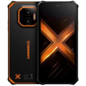 5902983638322 | P/N: TEL001059 | Cod. Artículo: MGS0000030550 Telefono movil smartphone rugerizado hammer energy x2 4g - 6gb - 128gb - 6 pulgadas - negro - naranja