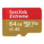 619659193409 | P/N: SDSQXAH-064G-GN6MA | Cod. Artículo: DSP0000033265 Tarjeta memoria micro secure digital 64gb sandisk extreme clase 10 uhs - i u3 + adaptador
