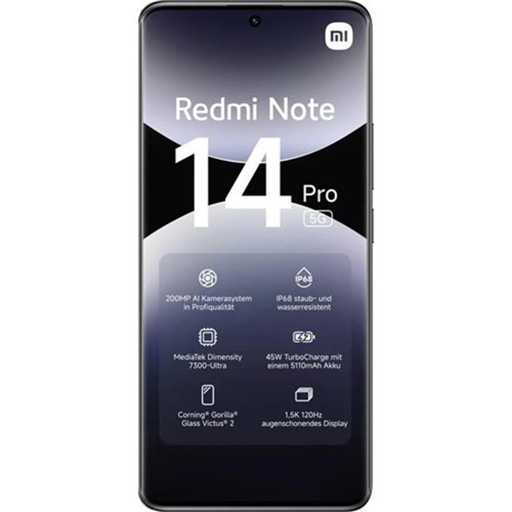 Movil xiaomi redmi note 14 pro 5g 12 - 512gb negro - Imagen 2
