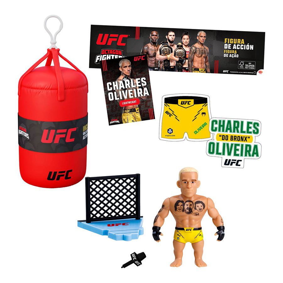 Ufc punching bag figura articulada 7 -5 cms + set lucha 1 unidad aleatoria - Imagen 3