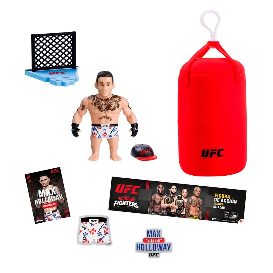 Ufc punching bag figura articulada 7 -5 cms + set lucha 1 unidad aleatoria - Imagen 4