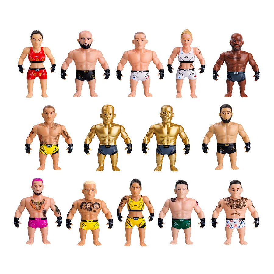 Ufc punching bag figura articulada 7 -5 cms + set lucha 1 unidad aleatoria - Imagen 6