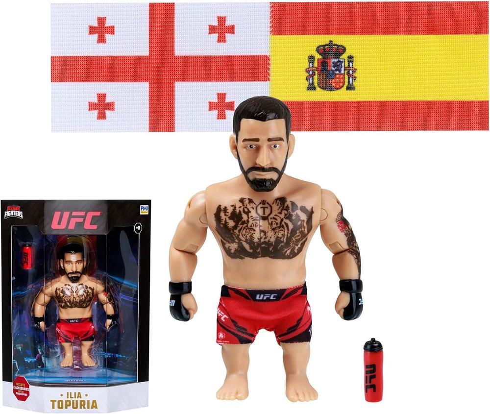 Ufc leyendas: maxi figura articulada + accesorios surtido - ilia topuria - Imagen 2
