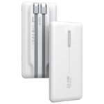 8434847074535 8434847074535 COOL BATERIA EXTERNA UNIVERSAL POWER BANK 10.000 MAH PD 22.5W (2 CABLES) BLANCO