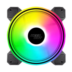 8435099533955 | P/N: XFC-120DR | Cod. Artículo: DSP0000029245 Ventilador caja keep out xfc - 120dr argb 120mm negro