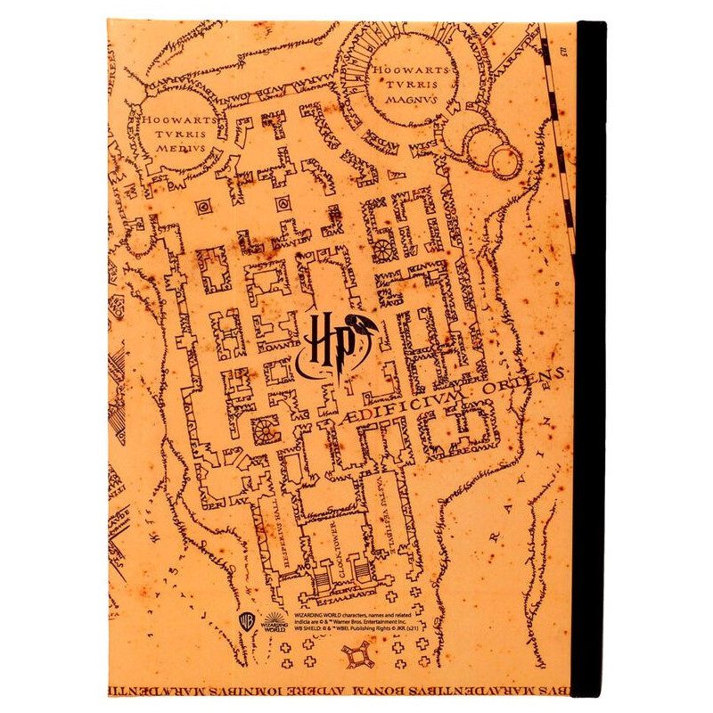 Libreta sd toys harry potter mapa merodeador con luz - Imagen 3