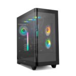 8436587975936 | P/N: NXHUMMERETHERBK | Cod. Artículo: DSP0000036311 Caja ordenador gaming nox hummer ether atx argb cristal templado negro