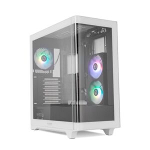 8436587976094 | P/N: NXHUMMERETHERBW | Cod. Artículo: DSP0000036312 Caja ordenador gaming nox hummer ether atx argb cristal templado negro - blanco