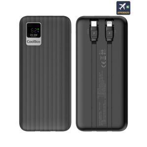 8436624422263 | P/N: COO-PB20K-DP20 | Cod. Artículo: MGS0000031475 Powerbank dp20 coolbox 20000mah negro