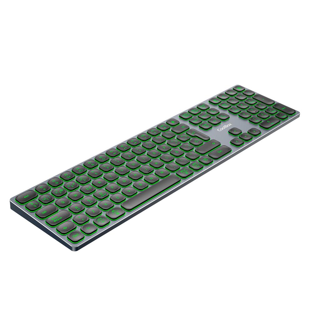 Teclado inalambrico retroiluminado coolbox moonlight key b431 - Imagen 2