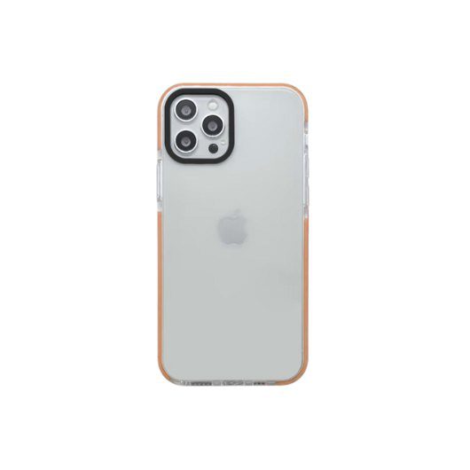 8800000068367 FUNDA QCHARX TRANSPARENTE IPHONE 16E NARANJA QCHIP16ETRNA A0059137 QCHARX Accesorios iPhone QCHIP16ETRNA