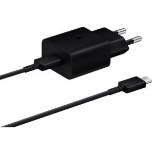 8806092709843 | P/N: EP-T510XBEGEU | Cod. Artículo: MGS0000014999 Cargador samsung ep - t1510 usb tipo c negro + cable usb tipo c 15w