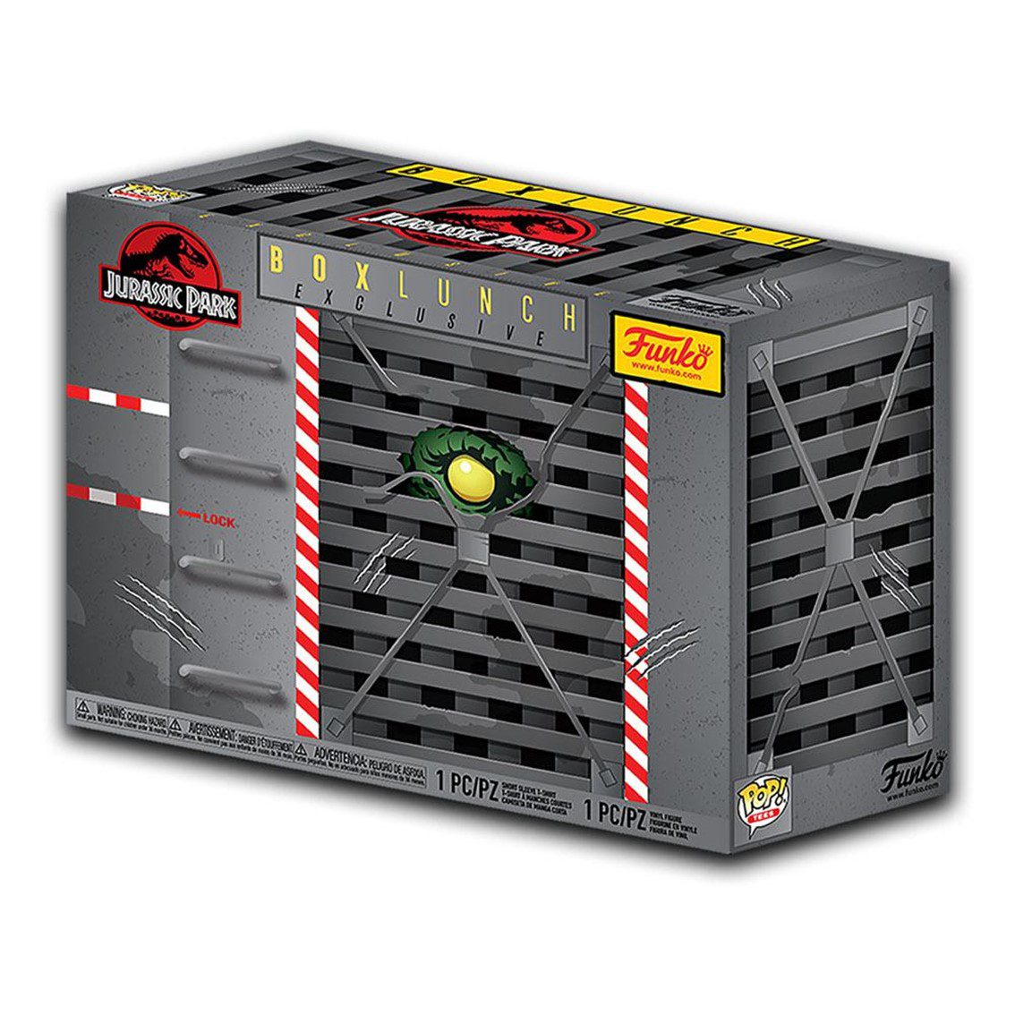 Pop & tee jurassic park clever raptor funko + camiseta talla l - Imagen 3