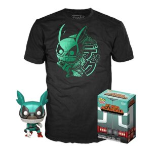 889698491877 | P/N: UT56666S | Cod. Artículo: MGS0000005703 Pop & tee my hero academia deku con casco (full mech suit) funko + camiseta talla s