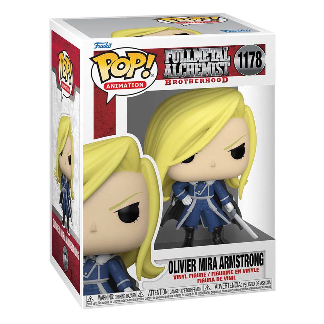 Funko pop animacion fullmetal alchemist brotherhood olivier mira armstrong con espada 57738 - Imagen 3
