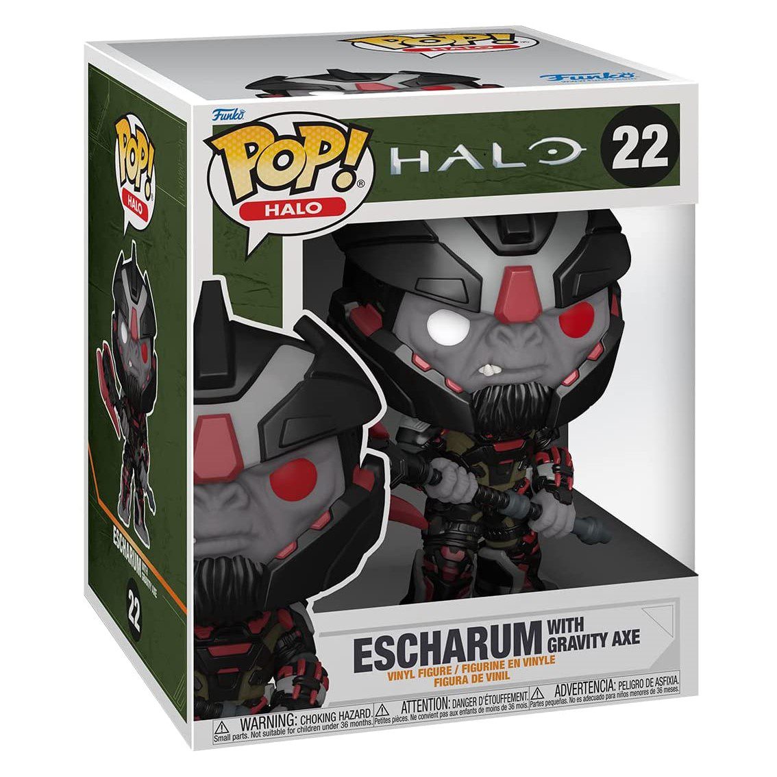 Funko pop super videojuegos halo infinite escharum con hacha de gravedad 59339 - Imagen 3
