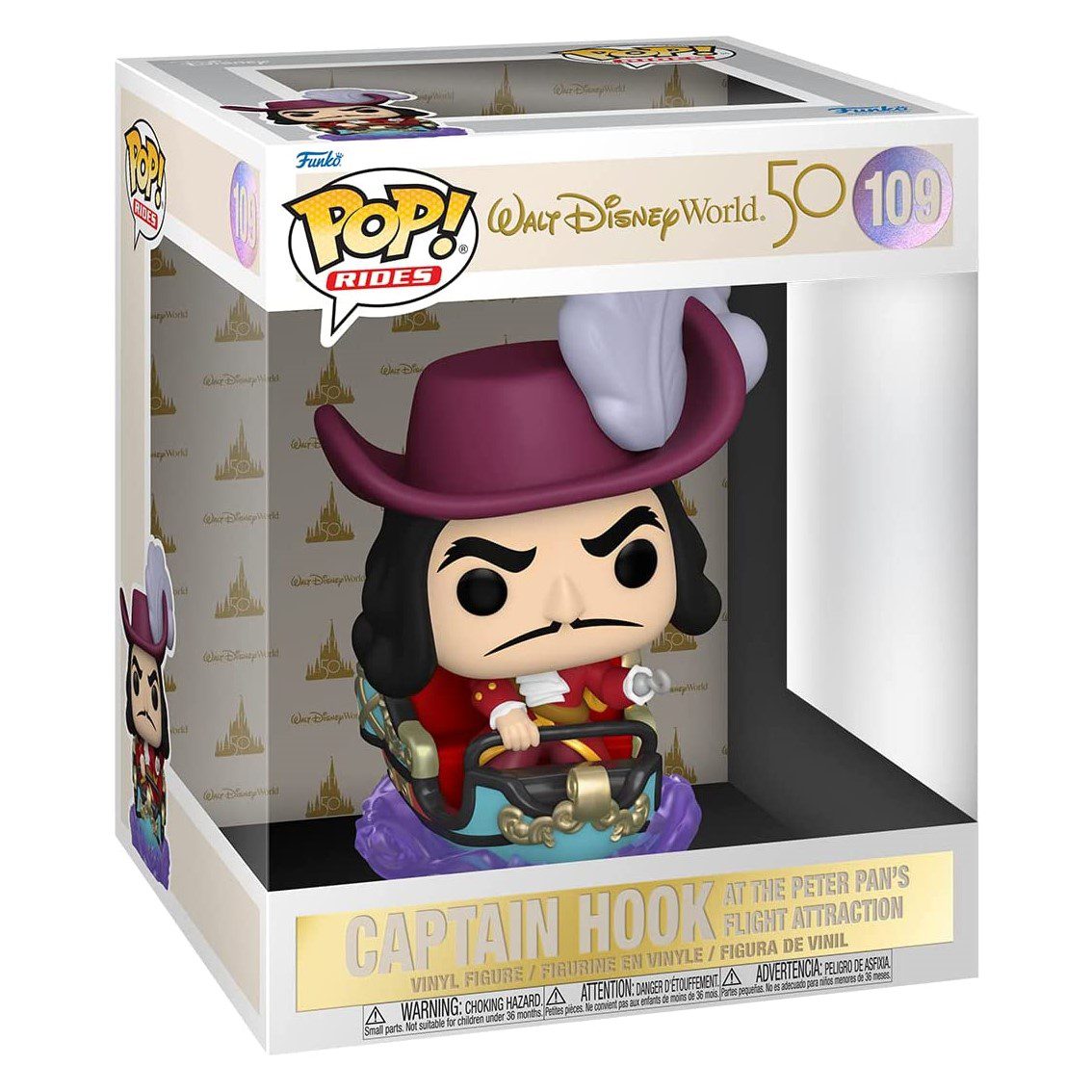Funko pop ride wdw 50 capitan garfio en atraccion de peter pan 59512 - Imagen 2