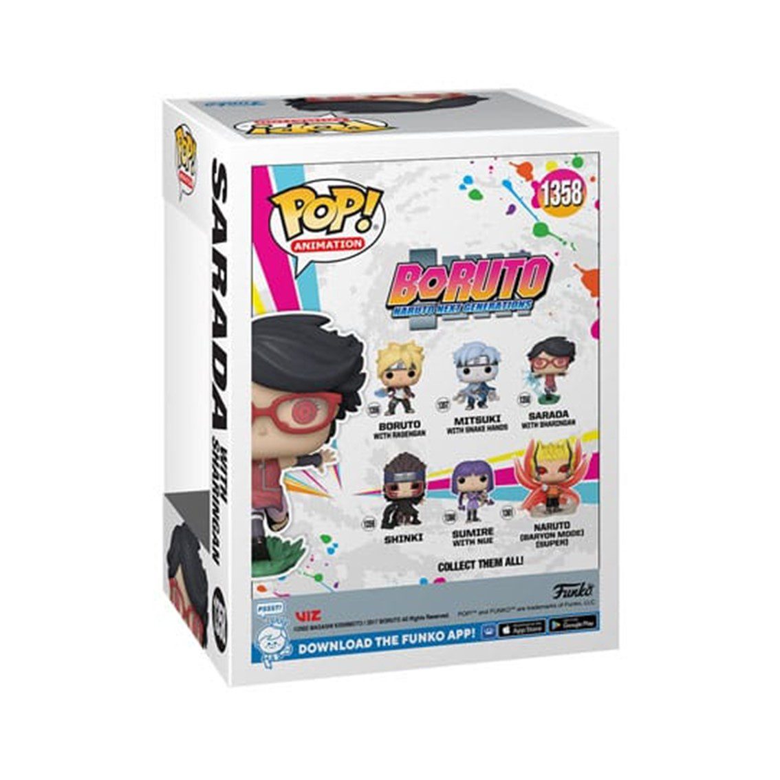 Funko pop boruto naruto next generations sarada con sharingan 61387 - Imagen 3