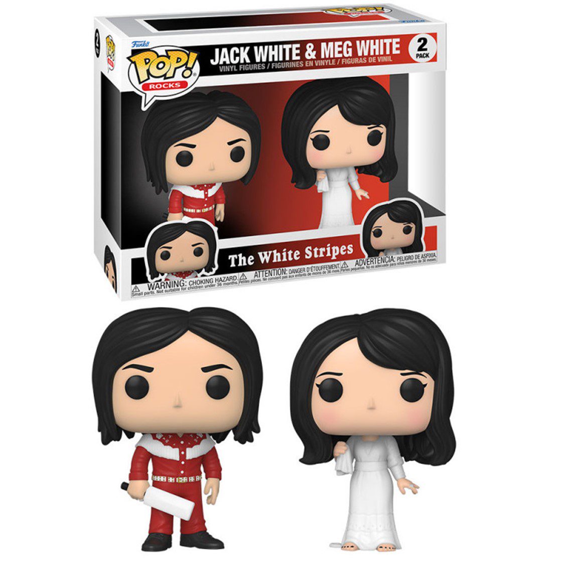889698614283 | P/N: 61428 | Cod. Artículo: MGS0000010612 Funko pop estrellas del rock the white stripes pack 2 61428