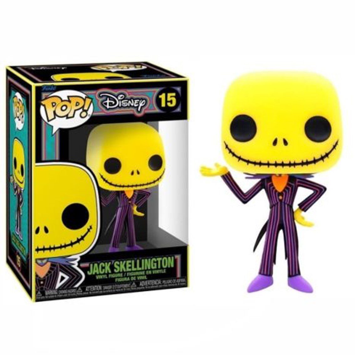 889698639606 | P/N: 63960 | Cod. Artículo: MGS0000017372 Funko pop disney pesadilla antes de navidad jack blacklight 63960