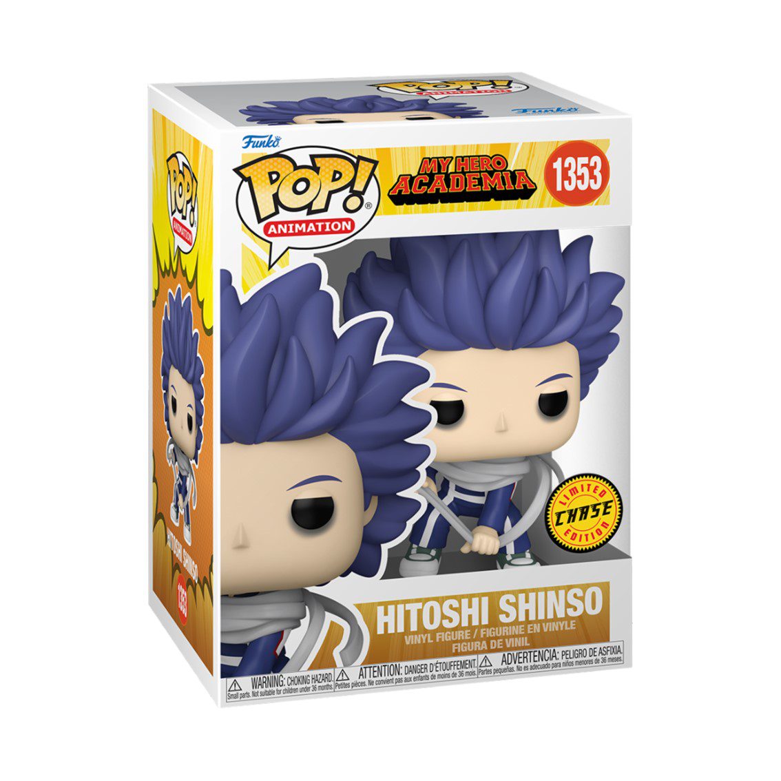 Funko pop my hero academia s5 hitoshi shinso con opcion chase 67331 - Imagen 4