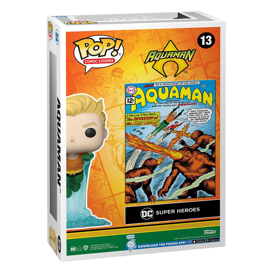 Funko pop comic cover dc comics aquaman 67404 - Imagen 3