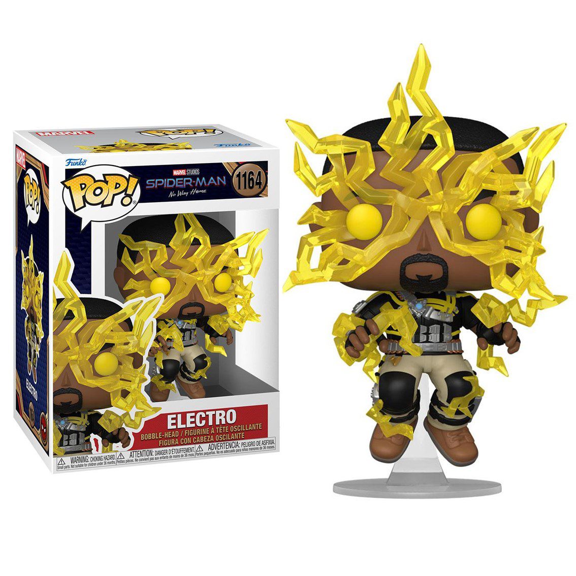 889698676045 | P/N: 67604 | Cod. Artículo: MGS0000014290 Funko pop marvel spiderman no way home electro 67604