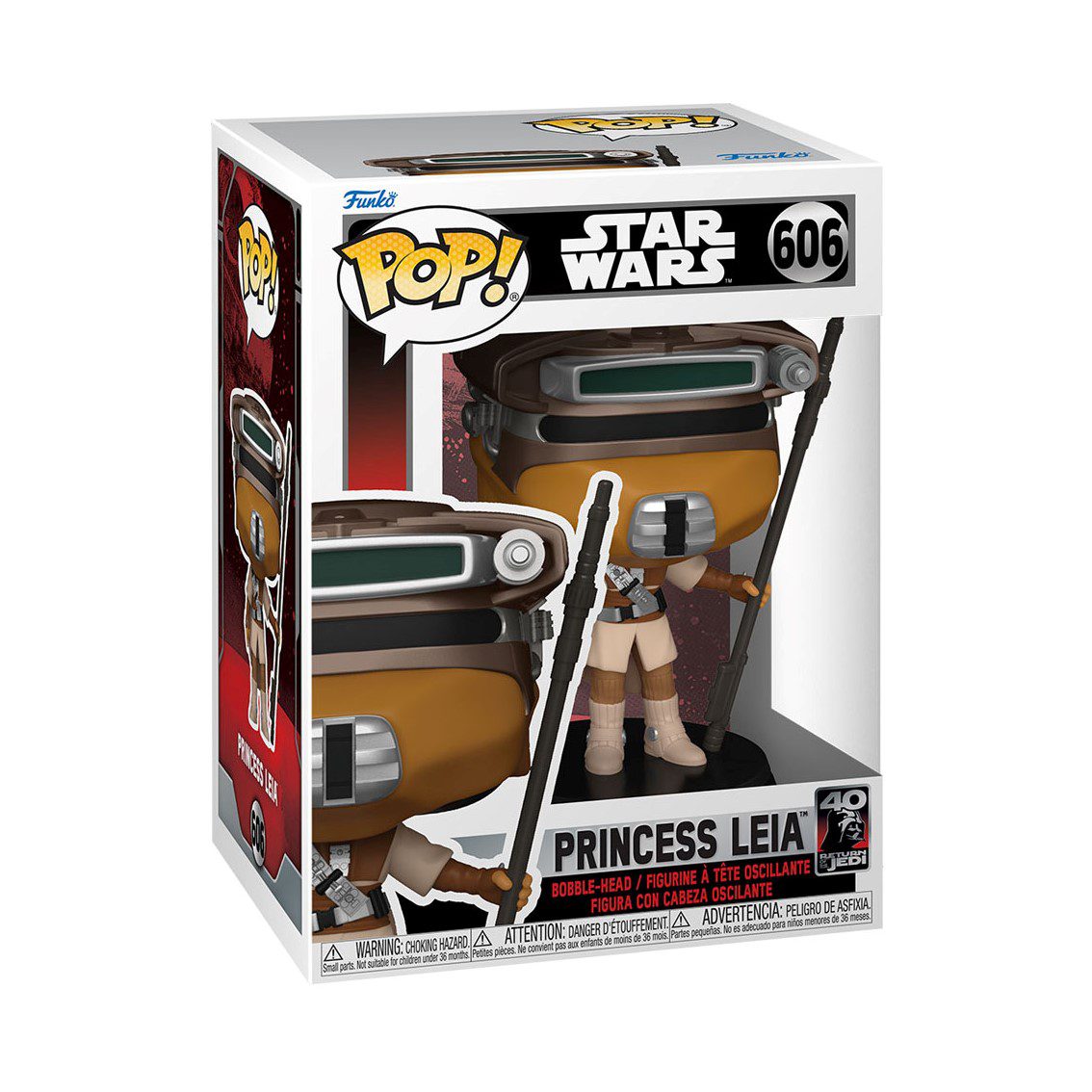 Funko pop star wars retorno del jedi 40 aniversario princesa leia (boushh) 70748 - Imagen 2