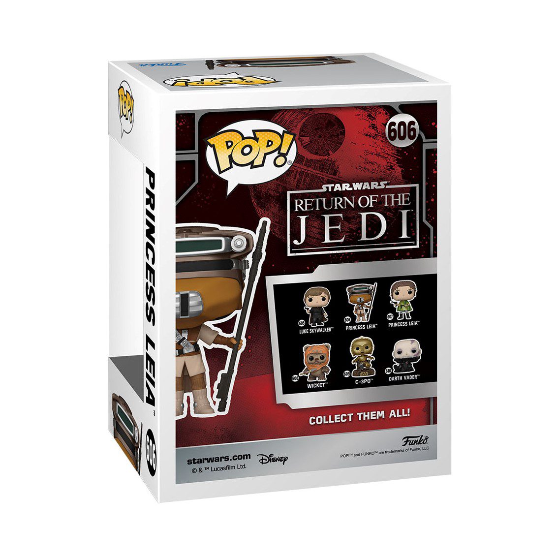 Funko pop star wars retorno del jedi 40 aniversario princesa leia (boushh) 70748 - Imagen 3