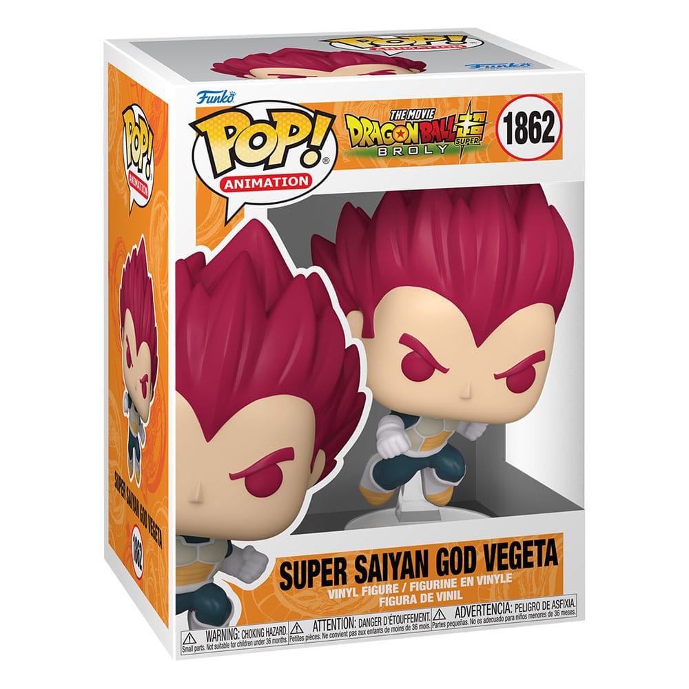 Funko pop dragon ball broly super saiyan god vegeta - Imagen 2