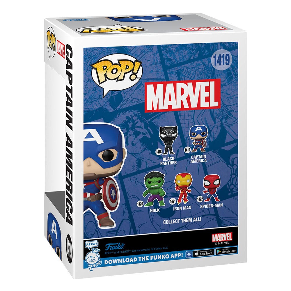Funko pop marvel new classics capitán américa - Imagen 2